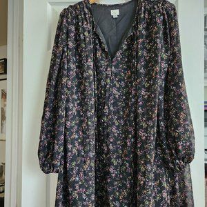 A New Day Womens Floral Dress